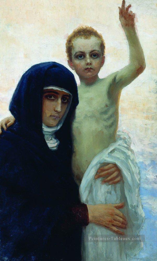 madone avec l’enfant 1896 Ilya Repin Peintures à l'huile